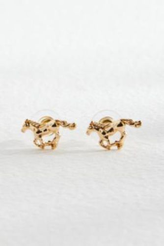 Horse Stud Earrings - Gold at Urban Outfitters - Silence + Noise - Modalova