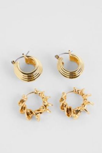 Ridge & Swirl Earrings 2-Pack - at Urban Outfitters - Silence + Noise - Modalova