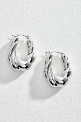 Vintage Twist Oval Hoop Earrings - at Urban Outfitters - Silence + Noise - Modalova