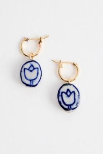 Delft Drop Hoop Earrings - at Urban Outfitters - Silence + Noise - Modalova