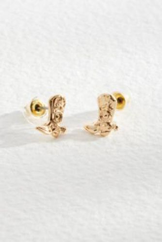Cowboy Boot Stud Earrings - Gold at Urban Outfitters - Silence + Noise - Modalova