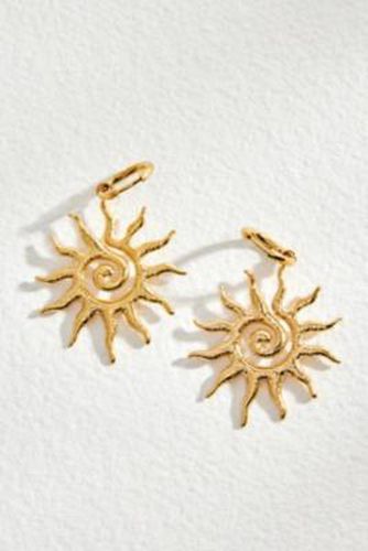 Sun Hoop Earrings - Gold at Urban Outfitters - Zambah - Modalova