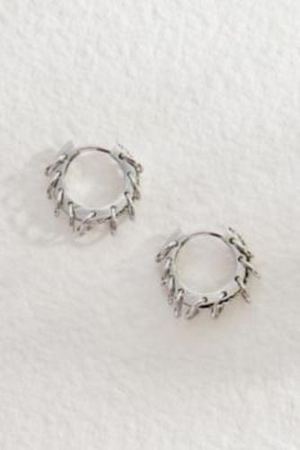 Punky Ring Hoop Earrings - Silver ALL at Urban Outfitters - Caotic - Modalova