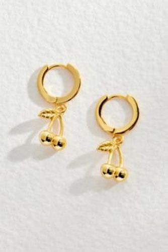 Cherry Bomb Hoop Earrings - Gold at Urban Outfitters - Lucky Eleven - Modalova