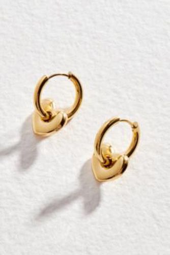 Puffy Heart Hoop Earrings - Gold at Urban Outfitters - Lucky Eleven - Modalova