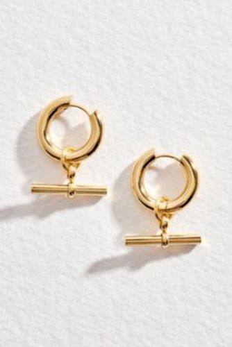 T-Bar Hoop Earrings - Gold at Urban Outfitters - Lucky Eleven - Modalova