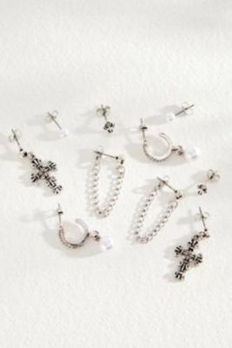 Cross Earrings 5-Pack - Silver at Urban Outfitters - Silence + Noise - Modalova