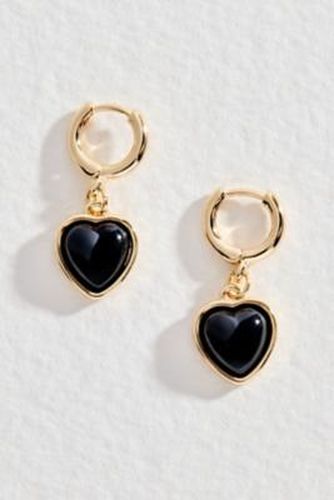 UO Enamel Heart Drop Earrings - Gold at - Urban Outfitters - Modalova