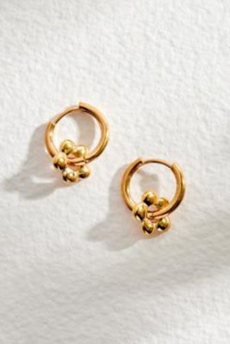 Puffy Flower Hoops - Gold at Urban Outfitters - Seol + Gold - Modalova