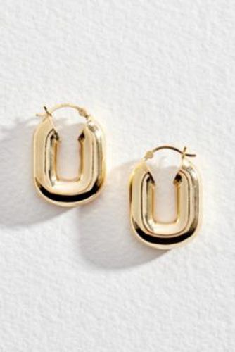 Seol + Puffy Oval Hoop Earrings - at Urban Outfitters - Seol + Gold - Modalova