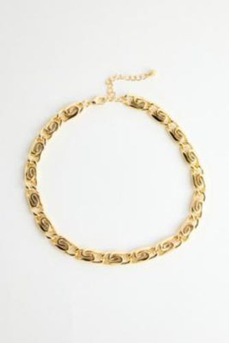 Spiral Link Chain Choker Necklace - at Urban Outfitters - Silence + Noise - Modalova