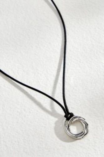 Multi Loop Cord Necklace - Silver at Urban Outfitters - Silence + Noise - Modalova