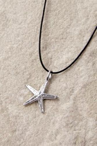Delicate Starfish Thread Necklace - Silver at Urban Outfitters - Silence + Noise - Modalova
