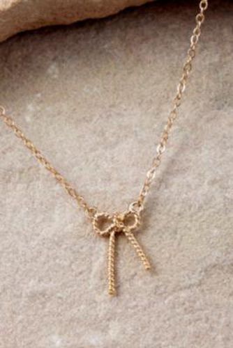 Bow Necklace - Gold at Urban Outfitters - Silence + Noise - Modalova