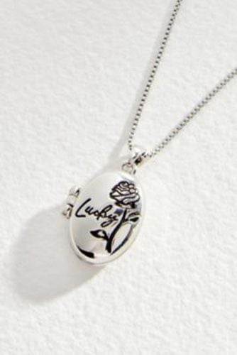 Lucky Locket Necklace - Silver at Urban Outfitters - Silence + Noise - Modalova