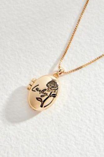 Lucky Locket Necklace - Gold at Urban Outfitters - Silence + Noise - Modalova
