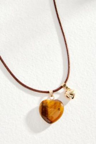 Double heart Charm Necklace - Gold at Urban Outfitters - Silence + Noise - Modalova