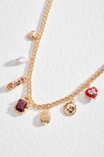 UO Multi-Charm Gem Necklace - at - Urban Outfitters - Modalova