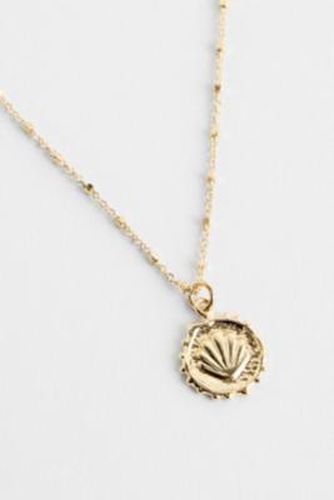 Shell Stamped Coin Pendant Necklace - at Urban Outfitters - Silence + Noise - Modalova