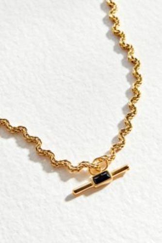 T-Bar Chain Necklace - Gold at Urban Outfitters - Zambah - Modalova