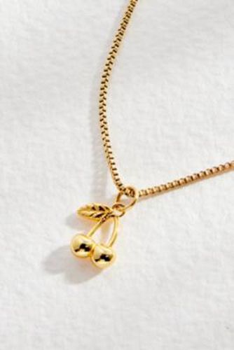 Cherry Bomb Necklace - Gold at Urban Outfitters - Lucky Eleven - Modalova