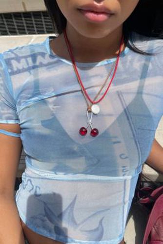 Cherry Necklace - Red at Urban Outfitters - Silence + Noise - Modalova