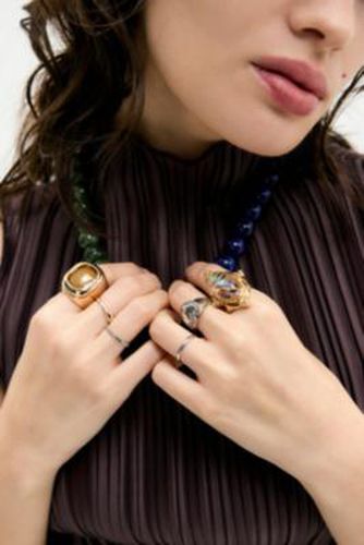 Chunky Gem Rings 2-Pack - M/L at Urban Outfitters - Silence + Noise - Modalova