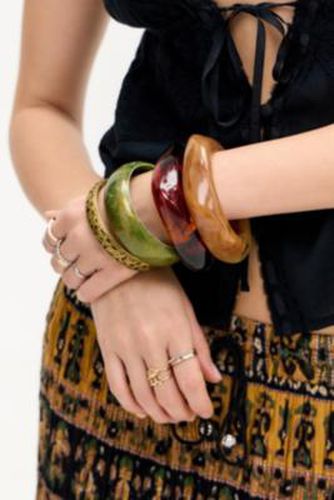 UO Tortoiseshell Chunky Resin Bangle - at - Urban Outfitters - Modalova