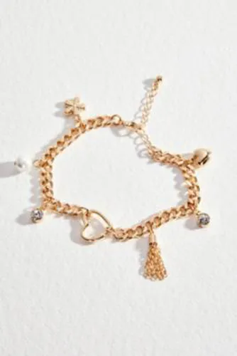 Heart Charm Bracelet - at Urban Outfitters - Silence + Noise - Modalova