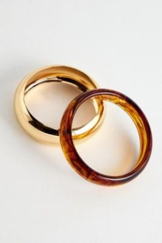 UO Tortoiseshell & Metal Bangles 2-Pack at - Urban Outfitters - Modalova