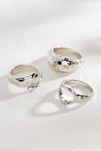 Circle Ring 3-Pack - Silver M/L at Urban Outfitters - Silence + Noise - Modalova