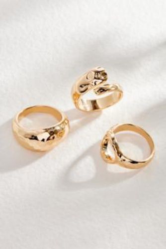 Circle Ring 3-Pack - Gold M/L at Urban Outfitters - Silence + Noise - Modalova