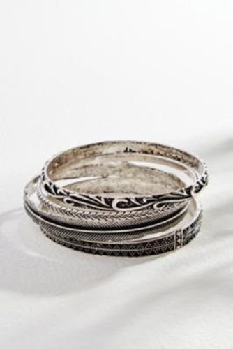 Feather Bangle Pack - Silver at Urban Outfitters - Silence + Noise - Modalova