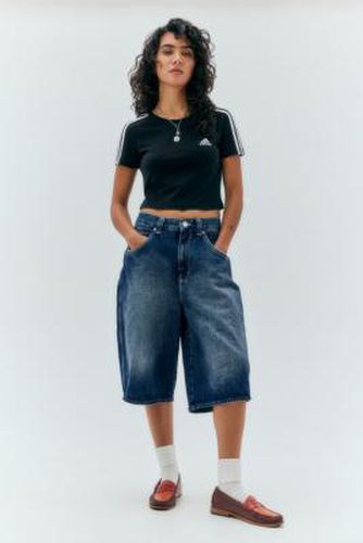 Black 3-Stripes Baby T-Shirt - Black XS at Urban Outfitters - adidas - Modalova