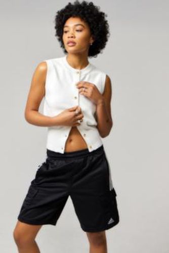 Stripes Cargo Longline Shorts - Black S at Urban Outfitters - adidas - Modalova