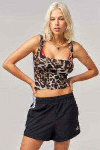 Stripes Longline Shorts - Black XS at Urban Outfitters - adidas - Modalova