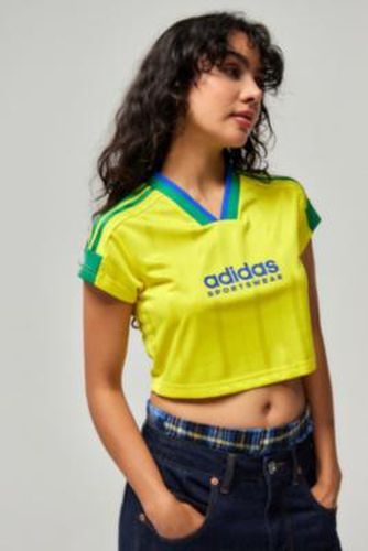 Yellow Tiro Crop T-Shirt - Yellow XS at Urban Outfitters - adidas - Modalova