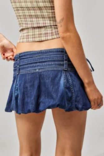 Alana Denim Puffball Micro Skirt - Tinted Denim UK 6 at Urban Outfitters - Jaded London - Modalova