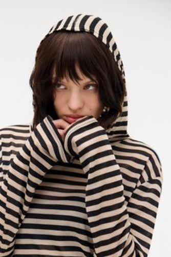 Stripe Mist Hoodie - Black/White S at Urban Outfitters - Jaded London - Modalova