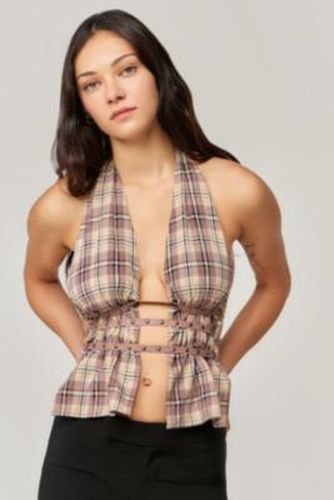 Check Halter Top - UK 6 at Urban Outfitters - Jaded London - Modalova