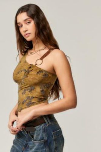 Ophidian Devore Asymmetric Top - UK 10 at Urban Outfitters - Jaded London - Modalova