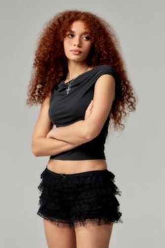 Black Lace Bloomer Shorts - Black UK 6 at Urban Outfitters - Jaded London - Modalova