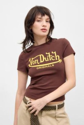 UO Exclusive Chocolate T-Shirt - Brown XS at Urban Outfitters - Von Dutch - Modalova