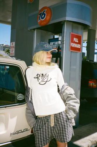 UO Exclusive Knit Hoodie - White XS at Urban Outfitters - Roxy - Modalova