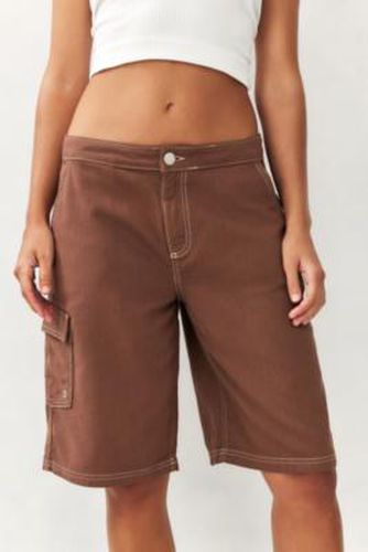 UO Exclusive Longline Shorts - Brown XS at Urban Outfitters - Roxy - Modalova