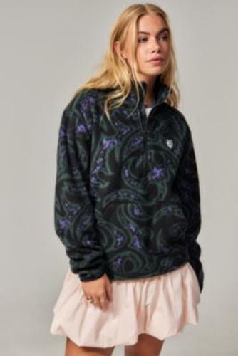 Mercury Sherpa Half-Zip Fleece - Black XS at Urban Outfitters - Quiksilver - Modalova