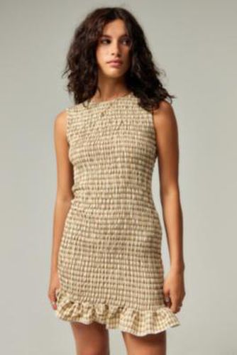 Gingham Mini Dress - Brown XS at Urban Outfitters - Daisy Street - Modalova