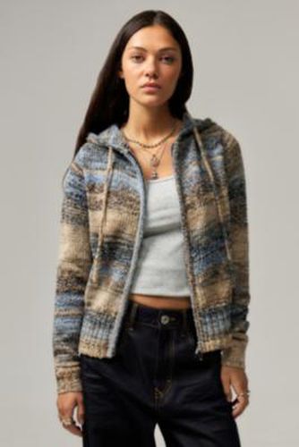 Space Dye Knit Zip-Up Cardigan XS at Urban Outfitters - Daisy Street - Modalova