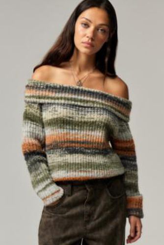 Off-The-Shoulder Knit Jumper - Orange XS at Urban Outfitters - Daisy Street - Modalova