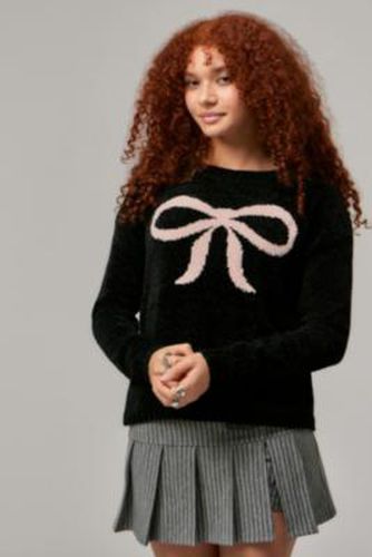 Chenille Bow Knit Jumper - XS at Urban Outfitters - Daisy Street - Modalova